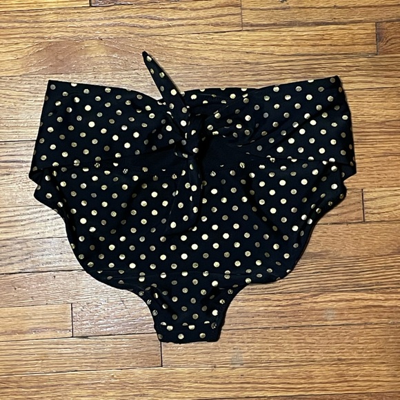 NWOT Betsey Johnson High Waisted Bikini Bottom - Picture 2 of 3